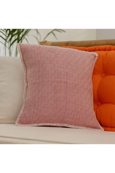 PESHCE Buğlem Kırlent 40x40 Cm Gül Kurusu