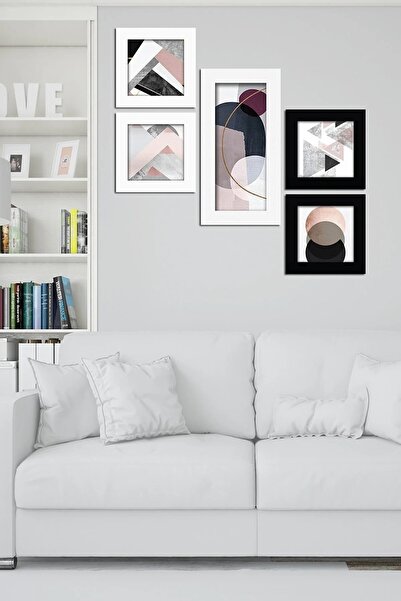 NT Handmade Parçalı Çerçeve Görünümlü Mdf Tablo - Salon Oturma Yatak Odası Of...