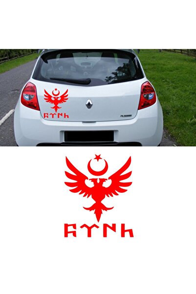 Melek Pazarı 17 X 20 Cm Gokturkish Turkish And Eagle Car Sticker, Auto Sticker