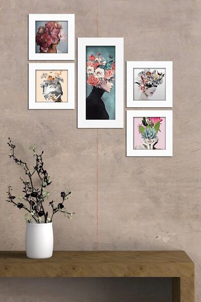 NT Handmade Parçalı Çerçeve Görünümlü Mdf Tablo - Salon Oturma Yatak Odası Of...