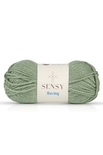SENSY Premium Roving Hand Knitting Thread Scarf Beanie Thread Sweater Poncho Thread Cardigan Thread Light Green