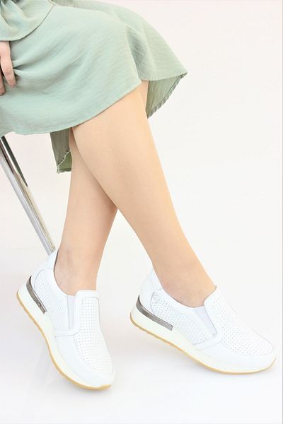 Mammamia Women's Orthopedic Genuine Leather Casual Shoes