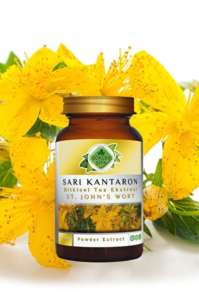 Gökçek Şifa Sarı Kantaron Toz Ekstresi 70 Gr Cam Kavanoz