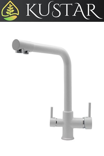 KUSTAR White 3 Way Purified Kitchen Sink Faucet