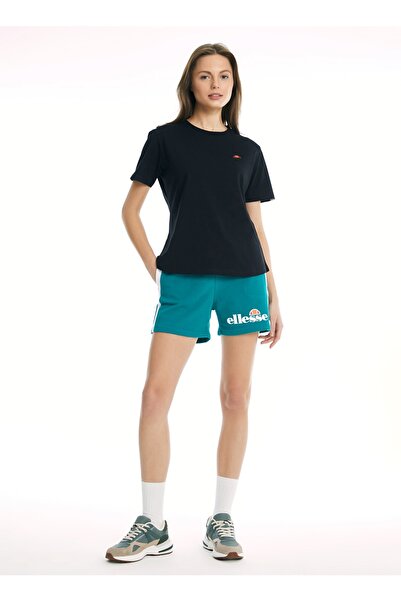 Ellesse Γυναικείο μπλουζάκι με λαιμόκοψη σε μονόχρωμο μαύρο χρώμα Ef015-bk Γυ...