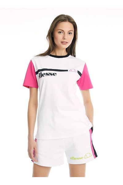 Ellesse White Women's Crew Neck T-Shirt Ef006-Wt