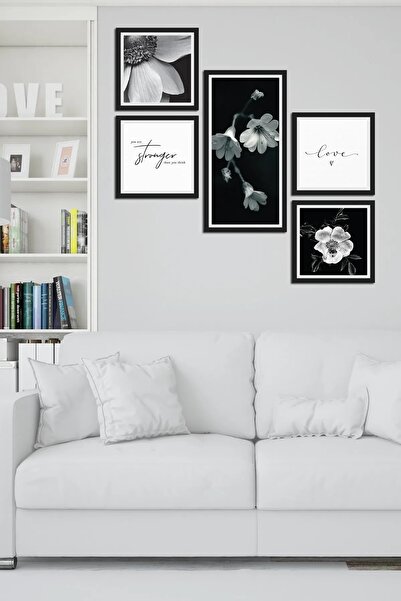 NT Handmade Parçalı Çerçeve Görünümlü Mdf Tablo - Salon Oturma Yatak Odası Of...