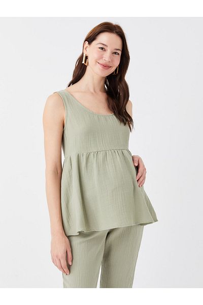 LC Waikiki Umstandsbluse mit U-Ausschnitt und geraden Trägern