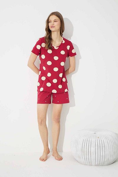 Siyah İnci Set pantaloni scurți tricotati din bumbac Lycra