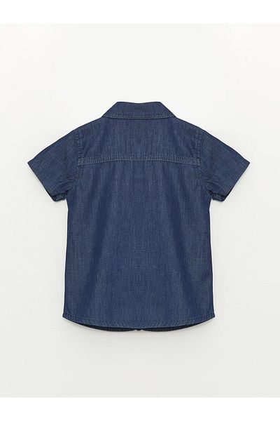 LC Waikiki Short Sleeve Basic Baby Boy Jean Shirt