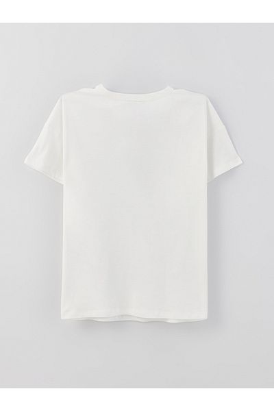LC Waikiki Einfarbiges, kurzärmliges Umstands-T-Shirt mit Rundhalsausschnitt