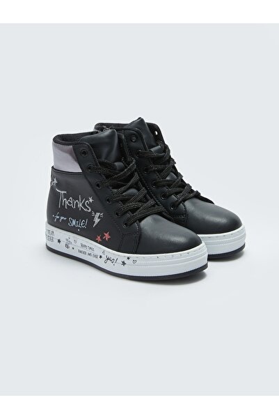 LC Waikiki Štampane sportske cipele za devojke sa patentnim zatvaračem do gle...