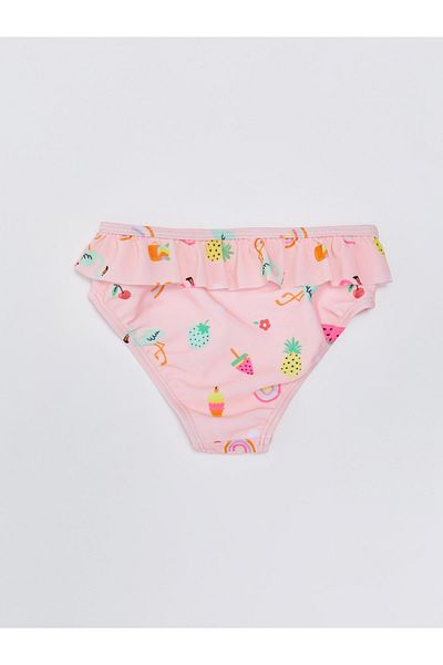 LC Waikiki Bedruckte Baby-Bikinihose für Mädchen mit elastischem Bund