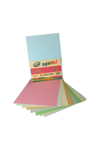 Armoni Art Lüx Hamurundan Boyalı Renkli 50'li Fotokopi Kağıdı / Fon Kartonu /...