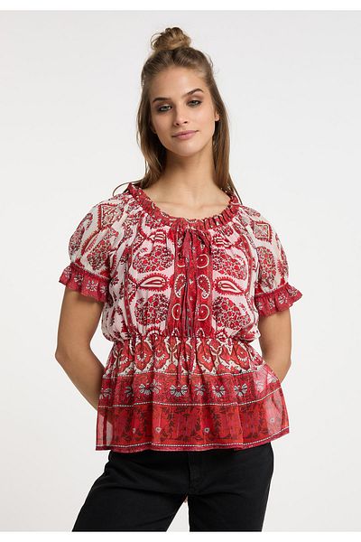USHA FESTIVAL Blusenshirt mit Rüschenärmeln