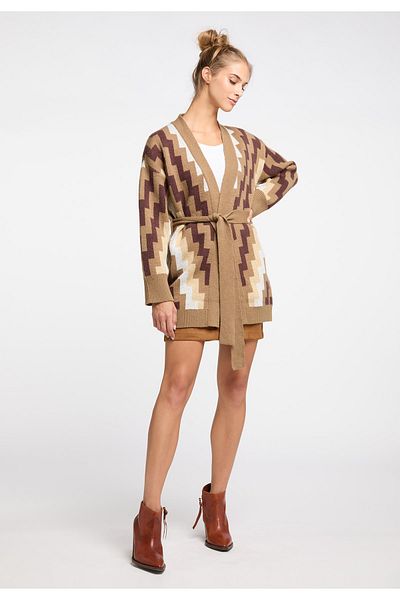USHA FESTIVAL Offener Strickcardigan rakata