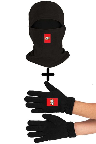 herotasarım Set mănuși lungi Ego Fleece - Balaclava Bll3597
