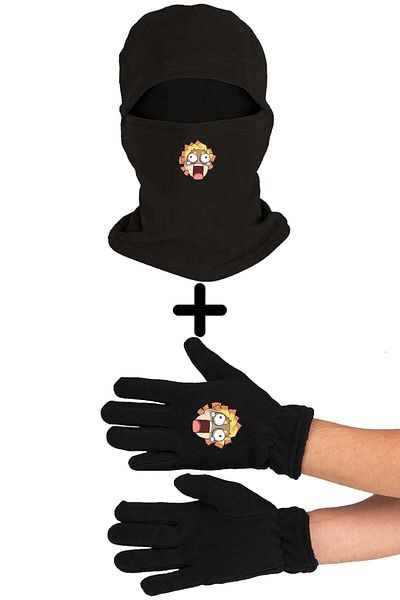 herotasarım Set Mănuși Lungi Naruto - Mască de zăpadă din lână Bll3675