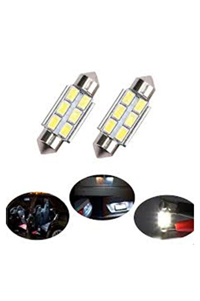 MeyZone Sofit Led Canbus C5w Araç Iç Aydınlatma Plaka Tavan Ampülü Beyaz Led 39mm 6 Led