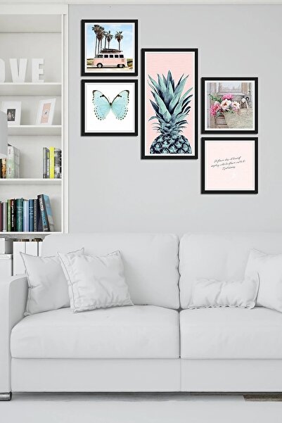 NT Handmade Parçalı Çerçeve Görünümlü Mdf Tablo - Salon Oturma Yatak Odası Of...