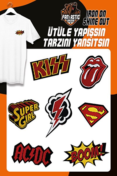 FANTASTIC ARMA Set zakrpa za peglanje Tkano Model Superman