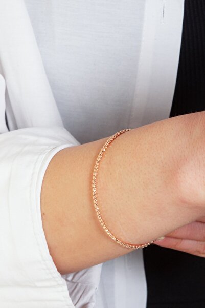 Adil İdil Kuyumculuk Rose Renk Italy Top Sıralı Zincir Keleçe