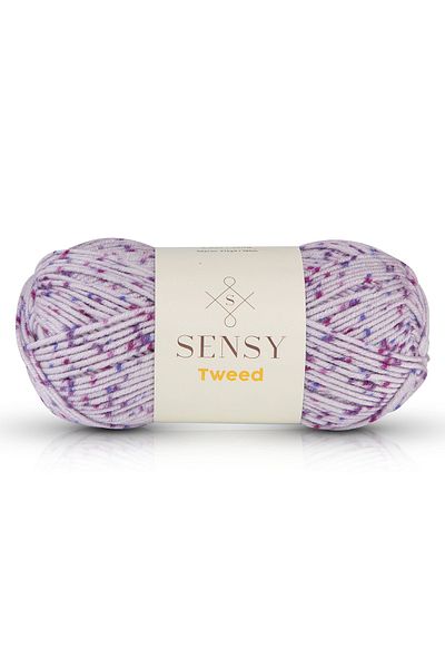 SENSY Premium Tweed Hand Knitting Twine Beanie Scarf Twine Ζακέτα Πουλόβερ Σχοινί Υφασμάτινο νήμα για το σπίτι Μωβ