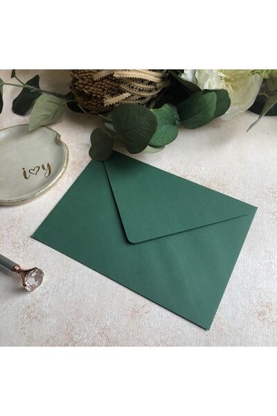 Norm Design 50 de bucăți plic verde pentru invitații, plic pentru scrisori de...