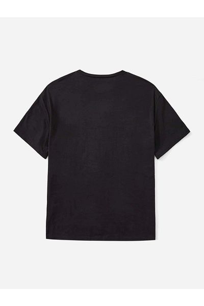 Keywest Tricou unisex oversize negru cu imprimeu Hello Darkness