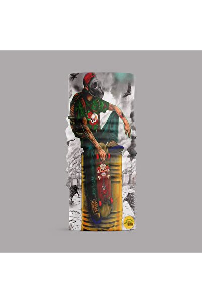 Buffalo باندانا متعددة الأغراض بتصميم فني