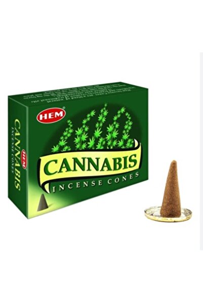 ENJOY SHOP Cannabis Kenevir Otu Kokulu Konik Tütsü 10 Adet / Pieces Cones Not...