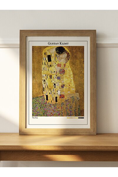 Mudi Store Gustav Klimt The Kiss Poster Çerçevesiz Sanatsal Ünlü Ressam Poster