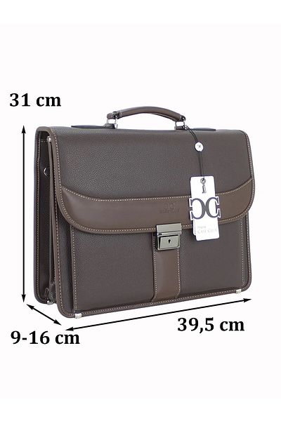 Case Club Men's 15.6 Inch Briefcase Base Protected Shoulder Carrying with Lock Range