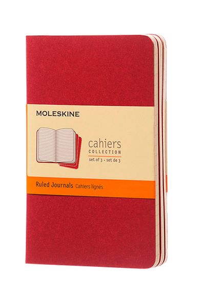 Moleskine دفتر ملاحظات مكون من 3 قطع من Cahier Pocket، مقاس 9x14 سم