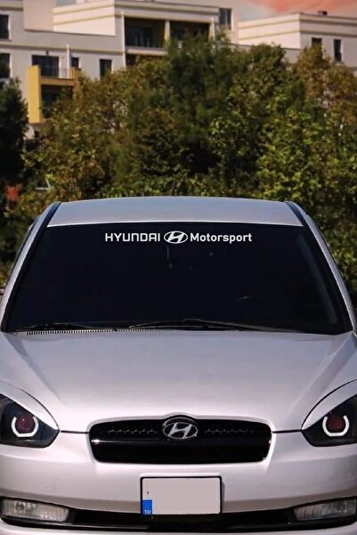 STİCKERCI BEY 50*5 cm Hyundaı Motorsport Car Windshield Sticker Label Coverin...