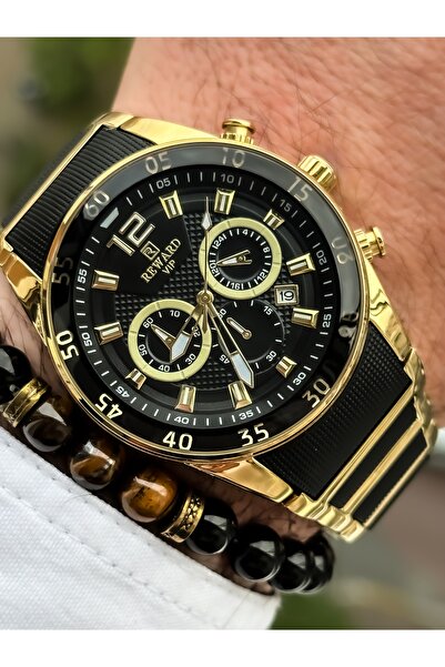 Reward وظائف العلامة التجارية النشطة اللون الأصفر للرجال التقويم ساعة اليد + ...