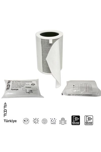 FAF FİLTRE 10 Adet 20x100cm Universal Kesilebilen Gümüş Iyonlu Elektrostatik ...