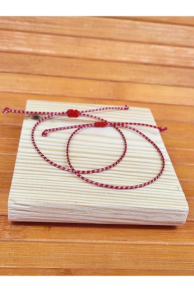 Eva Takı Marteniçka 2 Pieces Wish Red Fate Gift Luck Unisex Bracelet