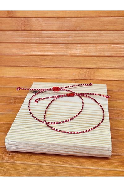 Eva Takı Marteniçka 2 Pieces Wish Red Fate Gift Luck Unisex Bracelet