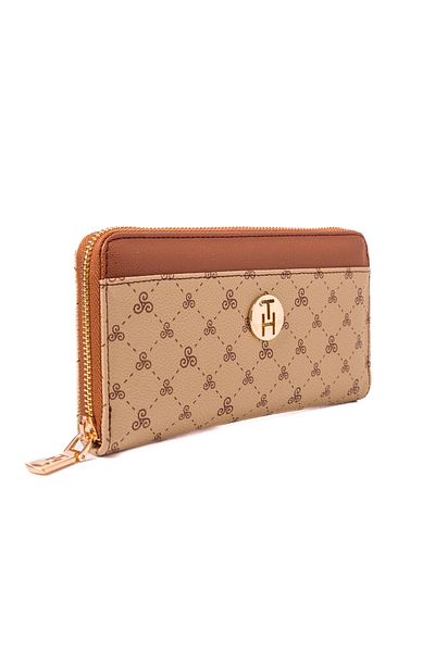 TH Women's Wallet & Card Holder Th-ys99-yc0004-l Mink Logo