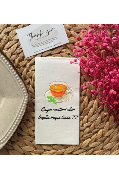 Rima Tasarım Konuşan Peçeteler 20'li Paket - Kahve Ve Çay Ikram Şöleni