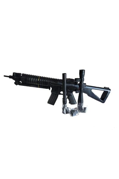 maiss store Oyuncak Boncuk Atan Gerçek Görünümlü Tüfek M416 Kutulu 85cm