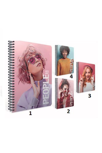 Gıpta People Spiral 120 de coli Notebook cu copertă rigidă în dungi