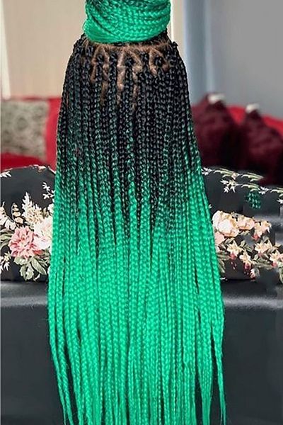 Planet Butik African Hair Weave Colors 2 Black Green
