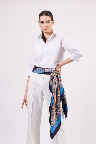 Nomads Felt Pure Silk Shawl| 140 cm| Etro Pattern 1