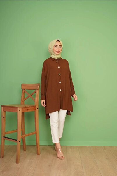 CNG MODA قميص نسائي من الأيروبين بأزرار