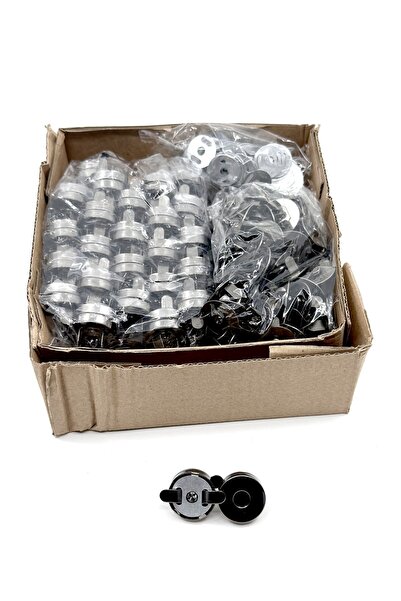 Generic Brand Magnet King de 18 mm, nichel negru (100 bucăți)