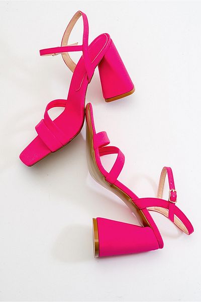 LuviShoes Moss Fuchsia Women's Heeled Shoes