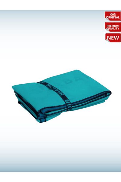 OverPazar Πετσέτα διπλής όψης Gmb Nabaiji Microfiber - Xl -μπλε / Πράσινο - 110 X 175 cm