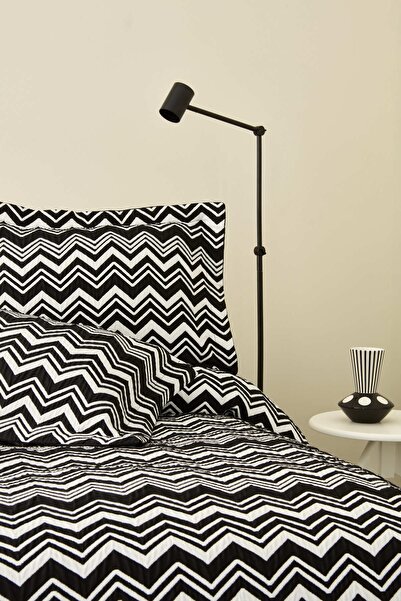 Karaca Home Wave Yatak Örtüsü Tek Kişilik Black